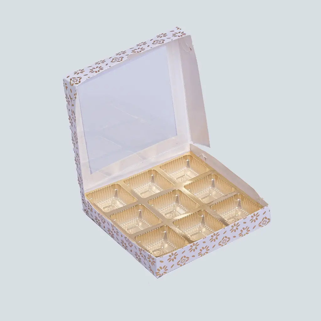 CHOCOLATE BOX - 9 PIECE CHOCOLATE (PK - 100)