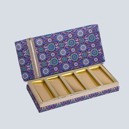 DRY FRUITS BOX - 5 PARTITION MAHARAJA - (PK - 8)