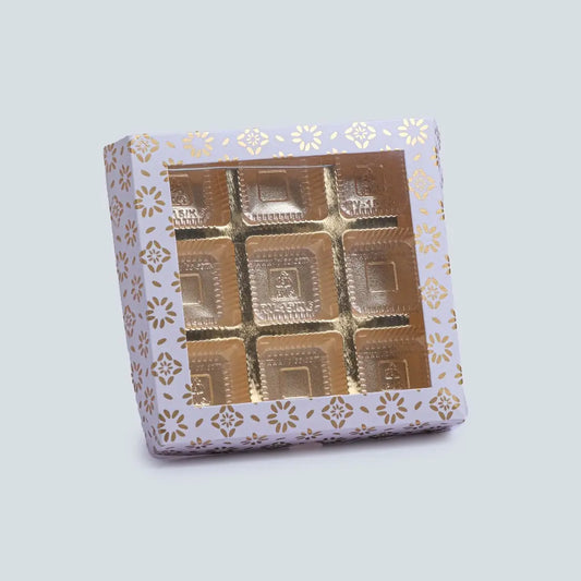 CHOCOLATE BOX - 9 PIECE CHOCOLATE (PK - 100)