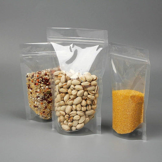 LAMINATED STANDUP POUCH - TRANSPARENT OR CLEAR WITH ZIPPER