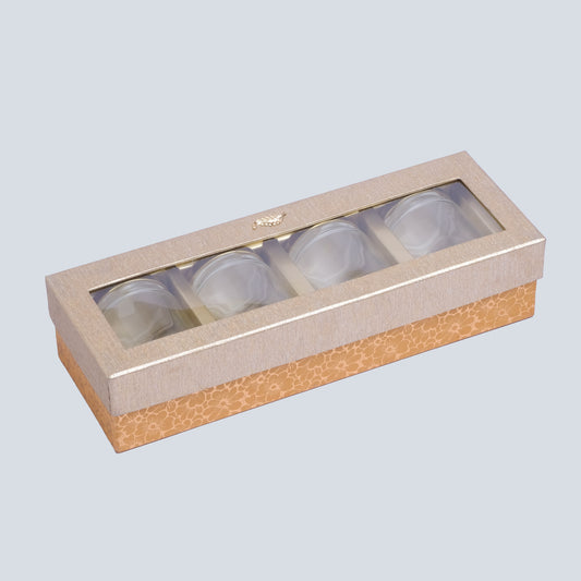 DRY FRUITS BOX - 4 PARTITION 3 (PACK OF 8)