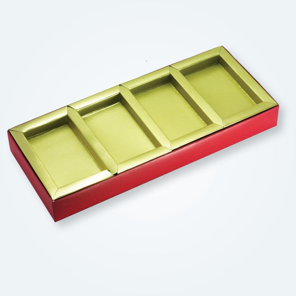 DRY FRUITS BOX - 4 PARTITION FUSION - (PK - 15)