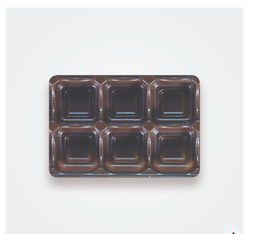 CHOCOLATE CAVITY - 6 PIECE BROWN CAVITY (PK - 100)