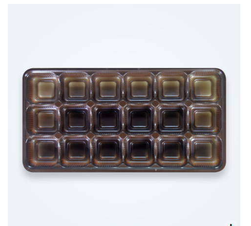 CHOCOLATE CAVITY - 18 PIECE BROWN CAVITY (PK - 100)