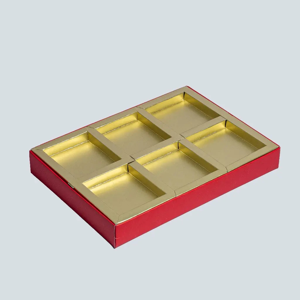 DRY FRUITS BOX - 6 PARTITION FUSION - (PK - 10)