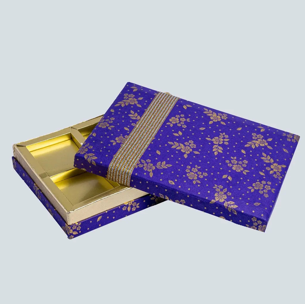 DRY FRUITS BOX - 6 PARTITION MAHARAJA -  (PK - 8)