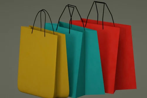 Plain Paper Shopping Bag