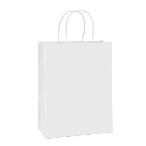 White Plain Shopping Paper Bag