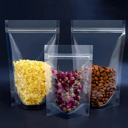 LAMINATED STANDUP POUCH - TRANSPARENT OR CLEAR WITH ZIPPER